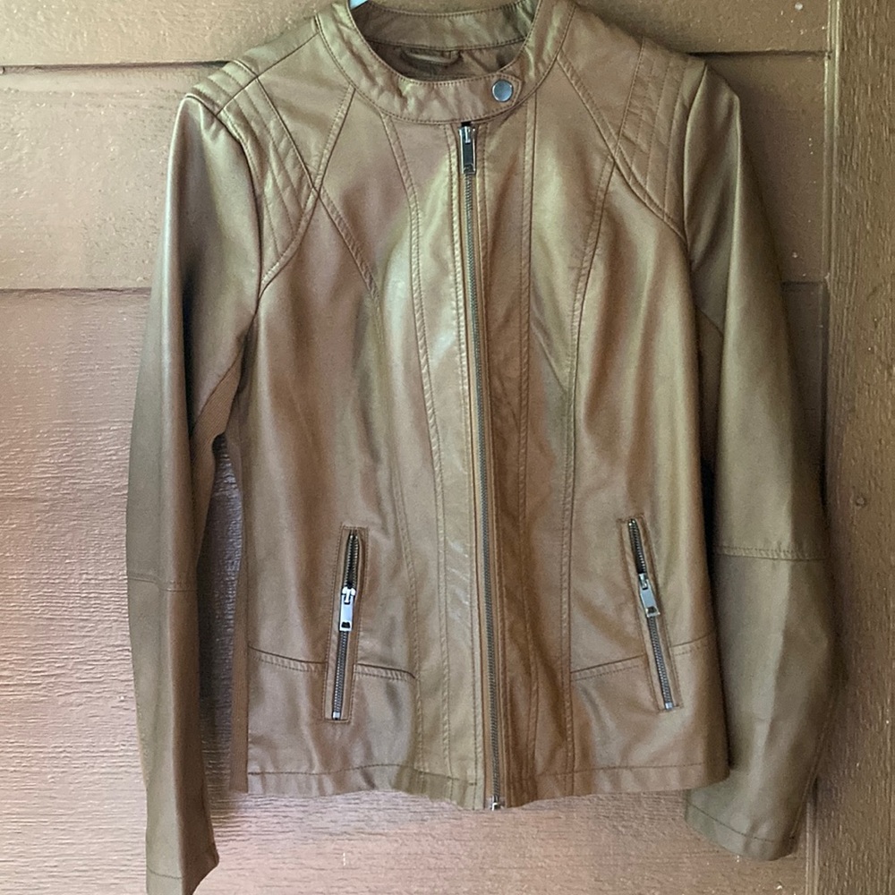 Fake leather jacket